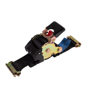 Zelfoprollende spanband 1.50T/50MM/3M zwart + sleufgatfittingen